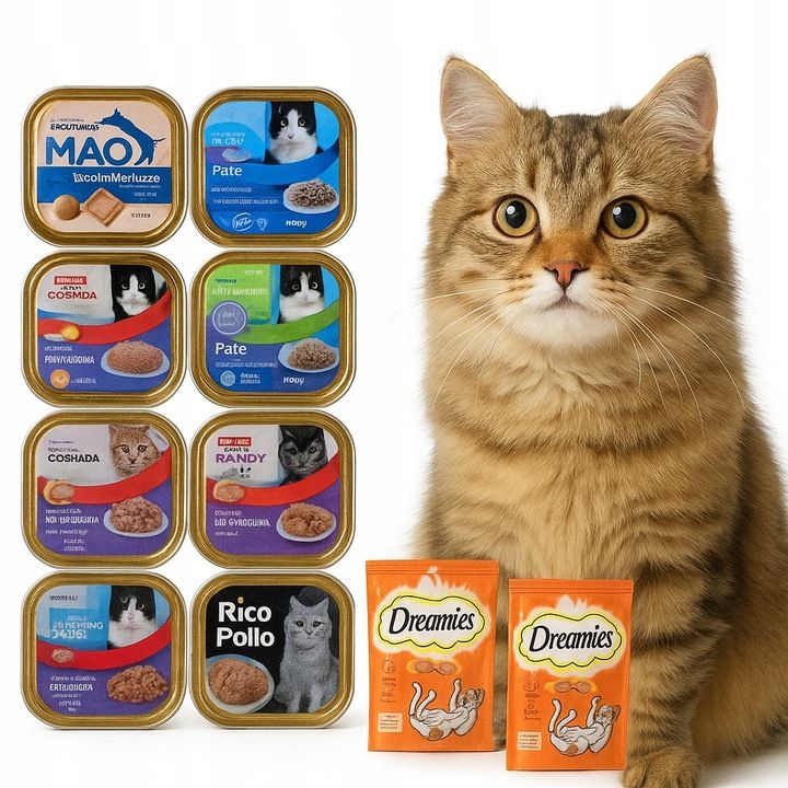 Mokra karma dla kota tacki 34x100g