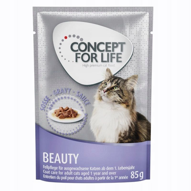 Saszetki dla kota Concept for Life Beauty w sosie 12 x 85 g