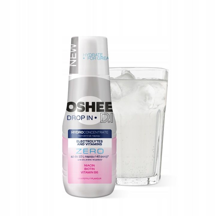 Hydrokoncentrat OSHEE Drop In Zero grejpfrut elektrolity i witaminy 500 ml