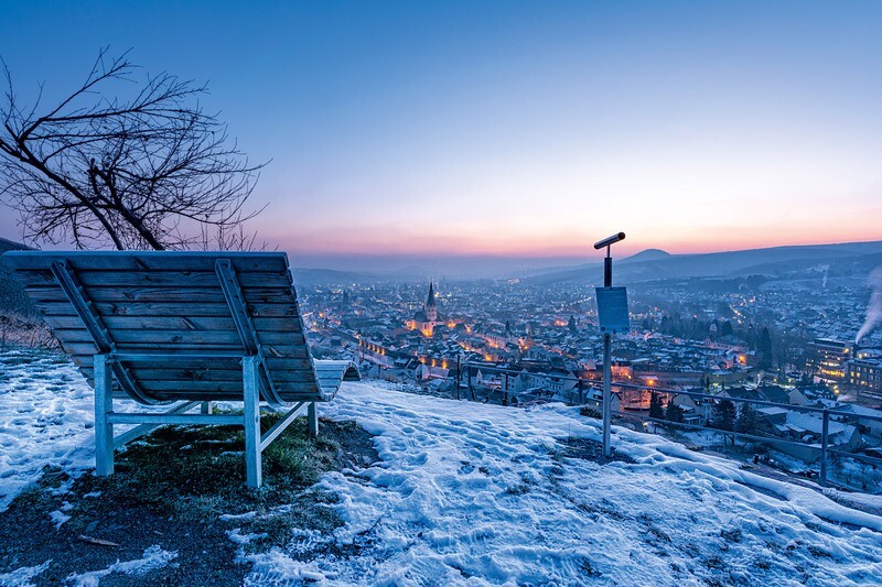 Winterlicher Blick über Ahrweiler