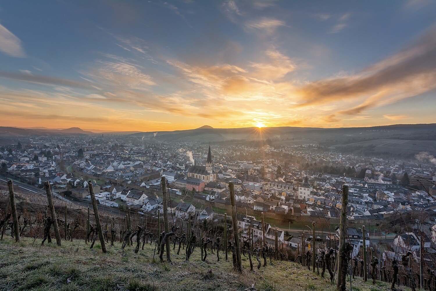Winterlicher Blick auf Ahrweiler