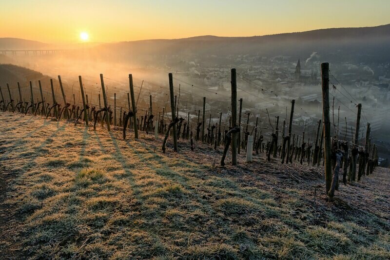 Eisiger Blick auf Bad Neuenahr