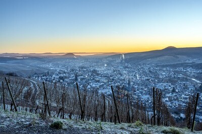 Eisiger Wintermorgen über Ahrweiler