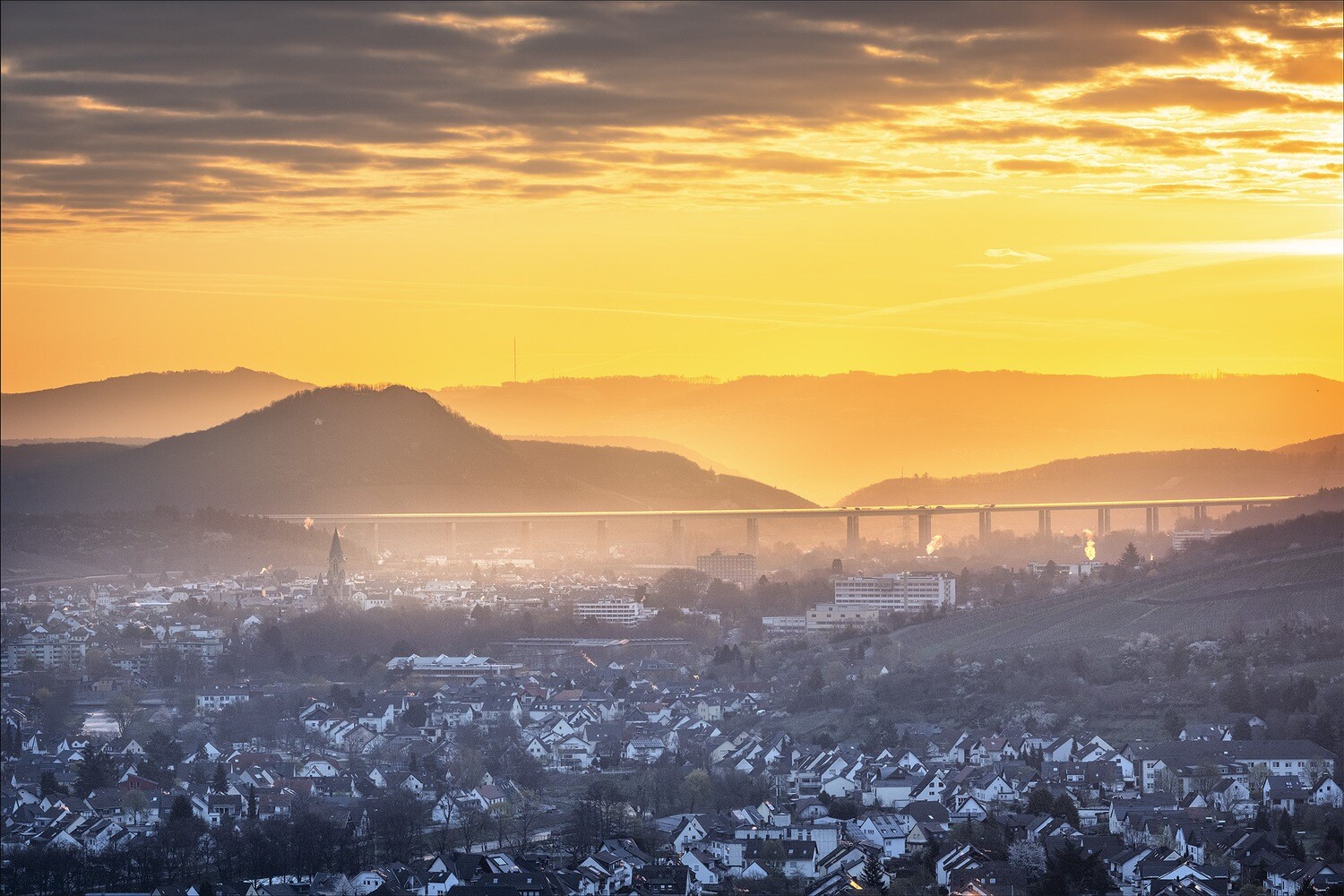 Morgenlicht über Bad Neuenahr