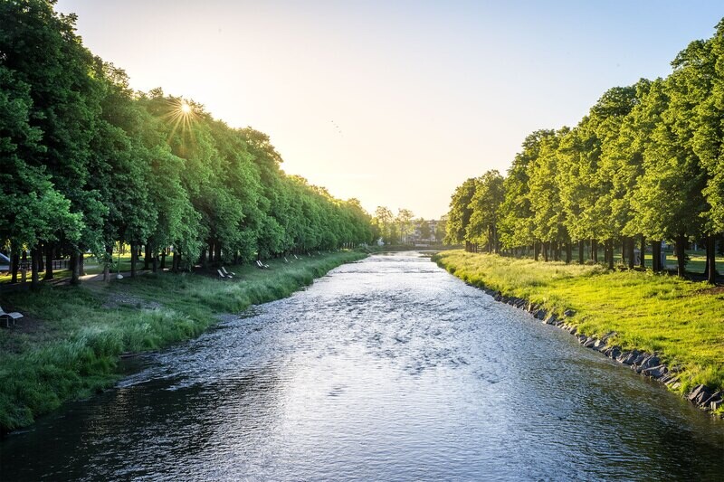 Die Ahr in Bad Neuenahr
