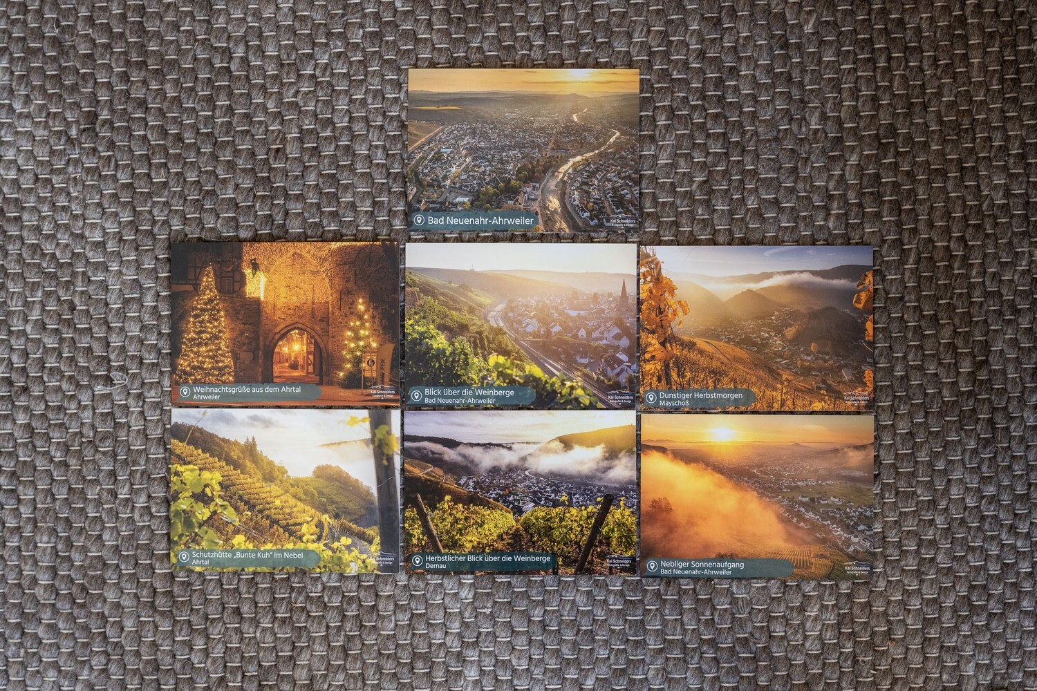 Postkarten aus dem Ahrtal (7er Set), kostenloser Versand