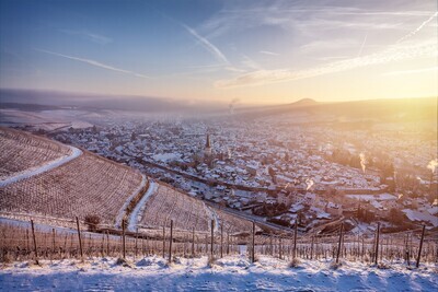 Winterlicher Blick über Ahrweiler