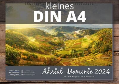 Monatskalender "Ahrtal Momente" 2024 - kleines A4 Format