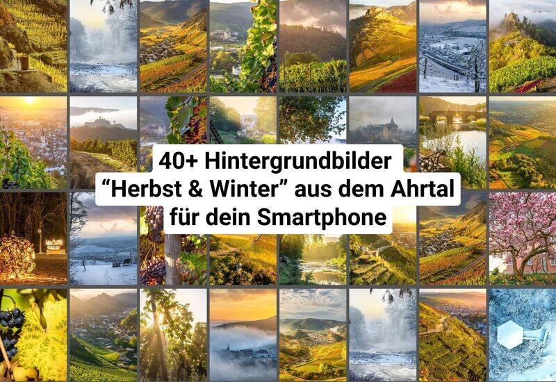 Smartphone Wallpaper "Herbst &amp; Winter im Ahrtal" - Sofort-Download!