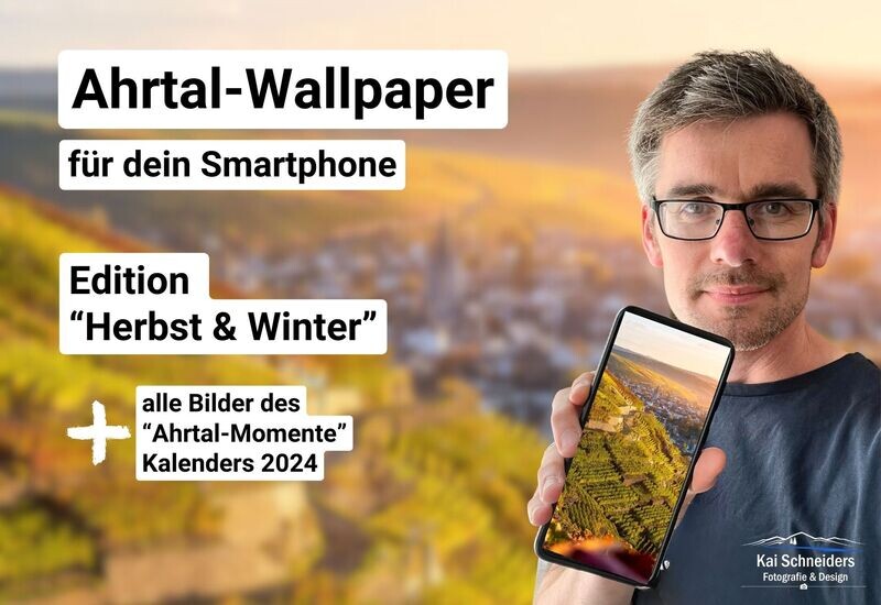 Smartphone Wallpaper &quot;Herbst &amp; Winter im Ahrtal&quot; - Sofort-Download!