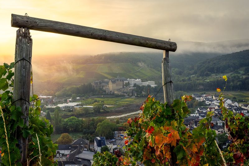 Herbstlicher Blick auf den Kalvarienberg
