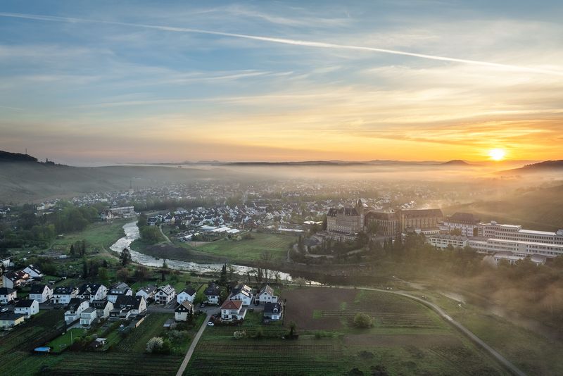 Blick auf das Kloster Kalvarienberg