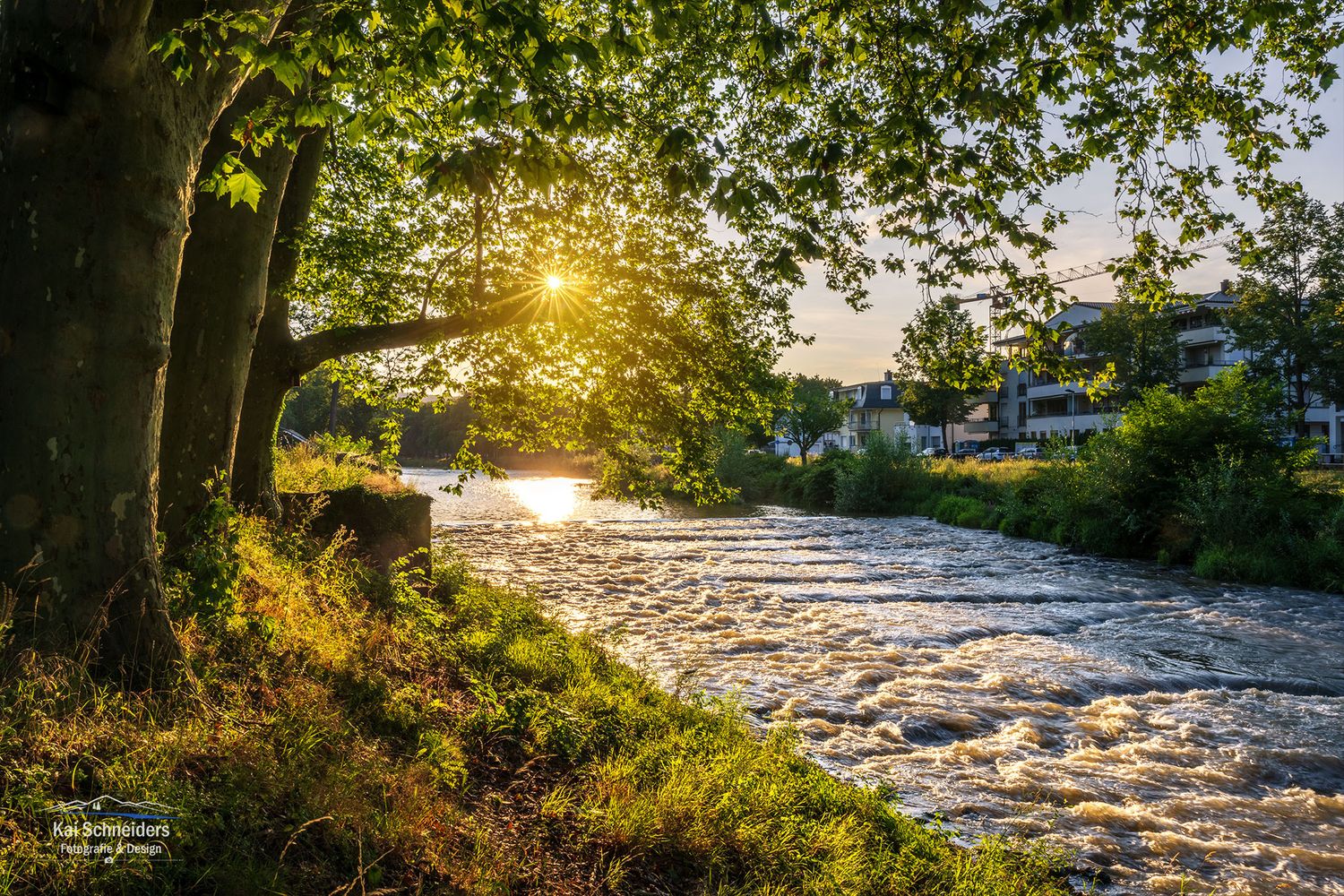 An der Ahr in Bad Neuenahr im Sommer