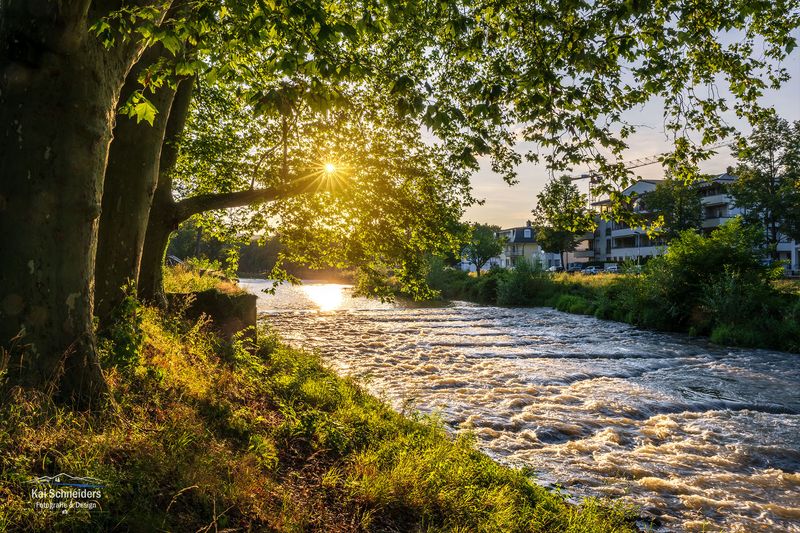 An der Ahr in Bad Neuenahr im Sommer