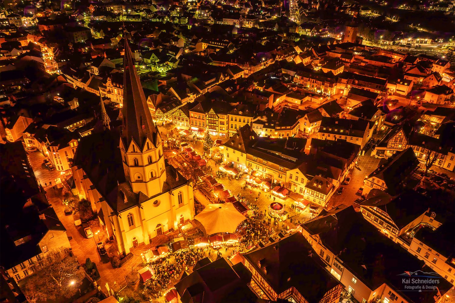 Blick auf Ahrweiler zum Weihnachtsmarkt Teil 2
