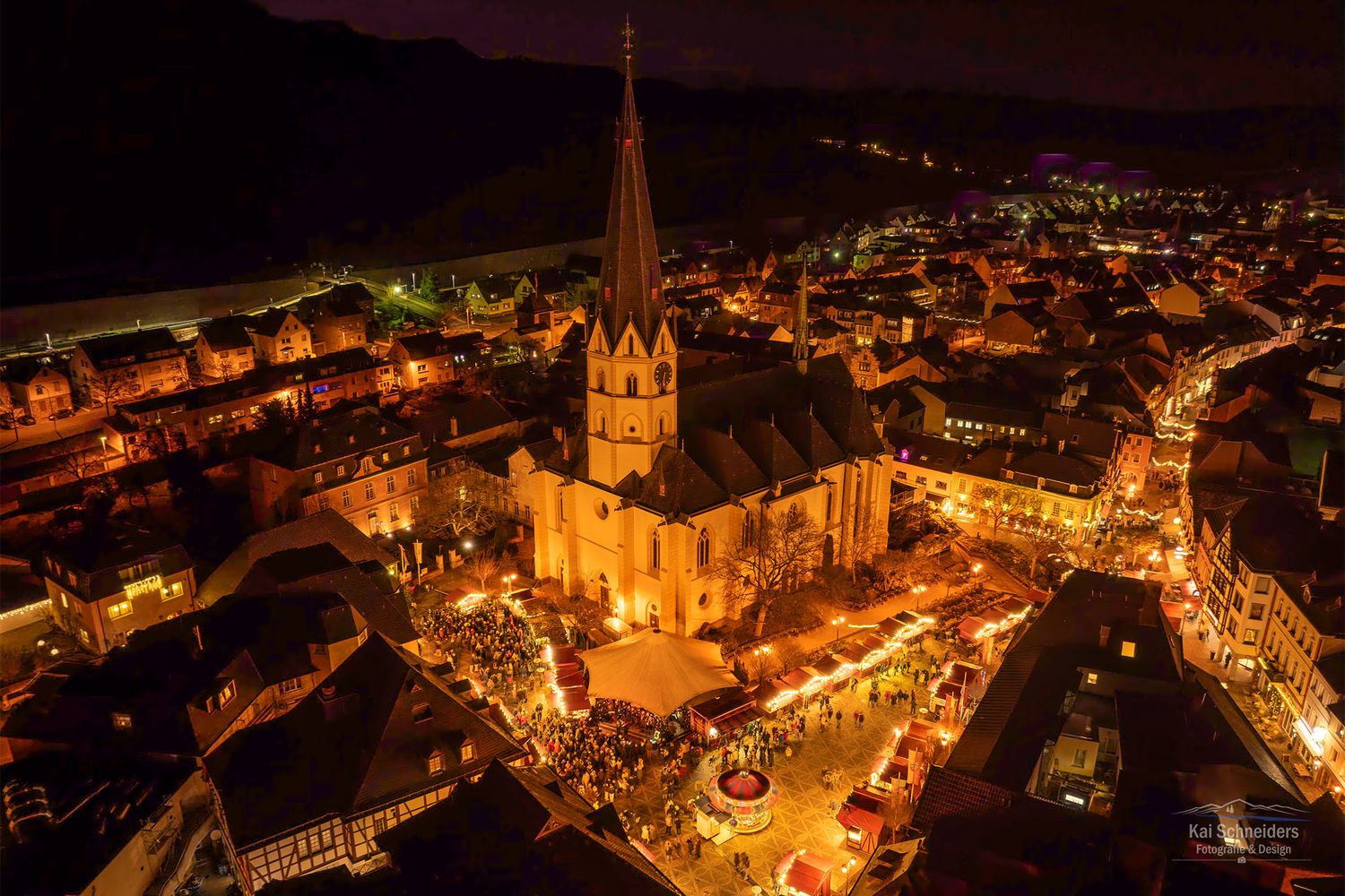 Blick auf Ahrweiler zum Weihnachtsmarkt Teil 3
