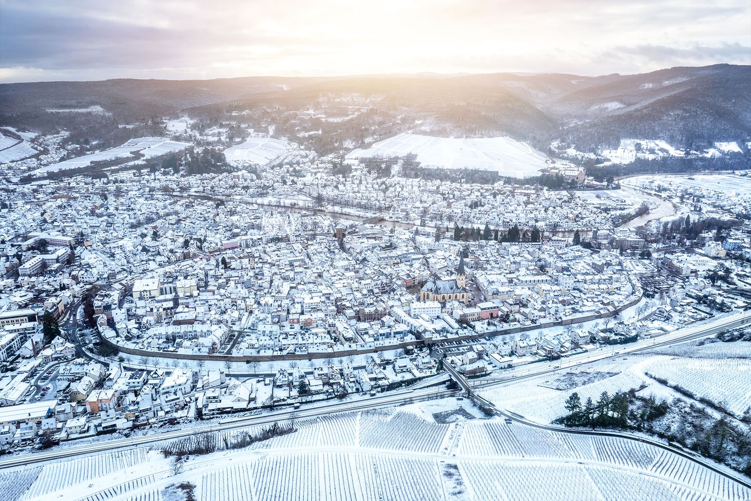 Schnee in Ahrweiler