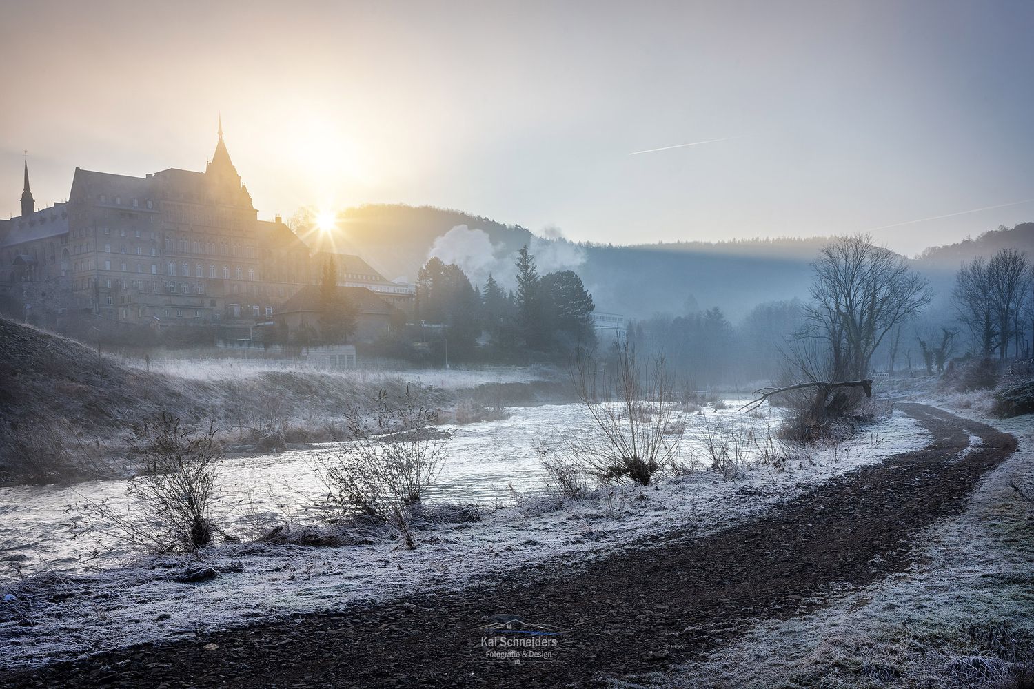 Eisiger Morgen am Calvarienberg
