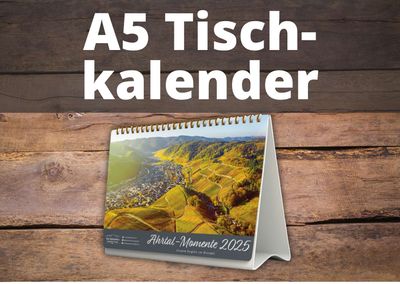Monatskalender &quot;Ahrtal Momente&quot; 2026 - Tischkalender A5