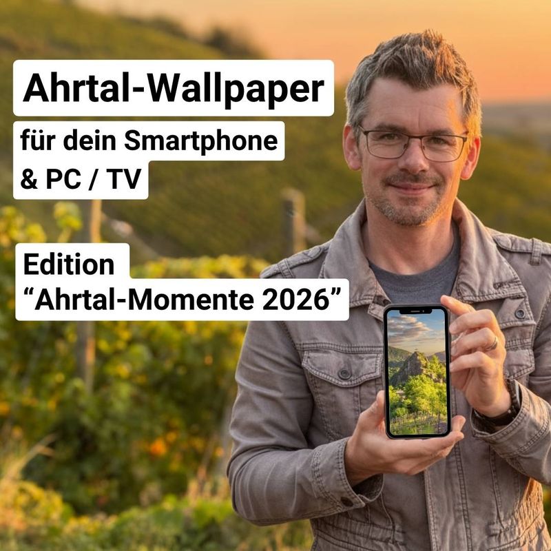 Wallpaper für Smartphone und PC "Ahrtal-Momente 2026" - Sofort-Download!