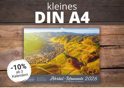 Monatskalender &quot;Ahrtal Momente&quot; 2026 - kleines A4 Format