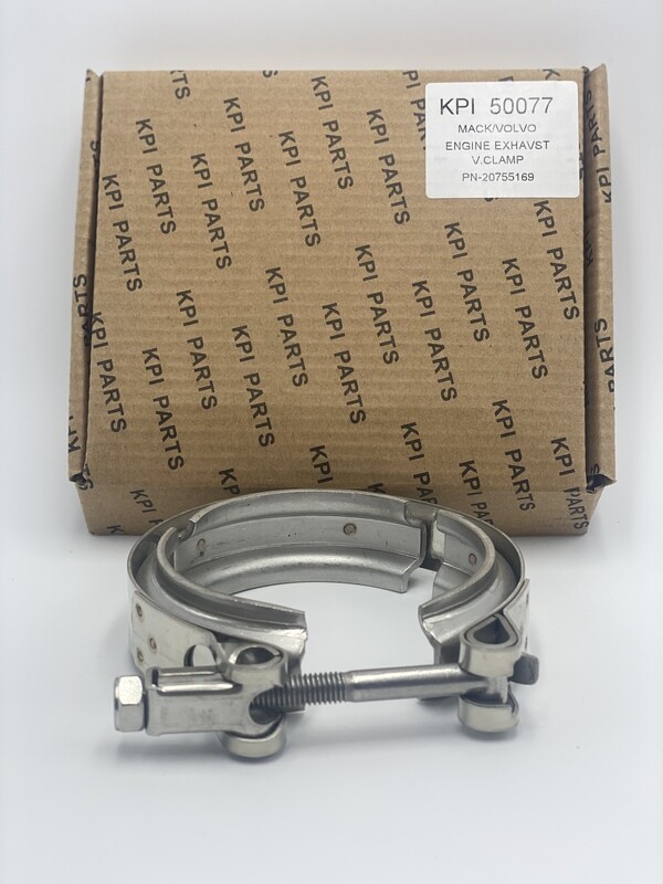 VOLVO D11 D13 20755169 EGR HOT PIPE V-CLAMP BAND - KPI50077 (OEM# 20755169/90-0014)( Gasket-20841816 sold separately