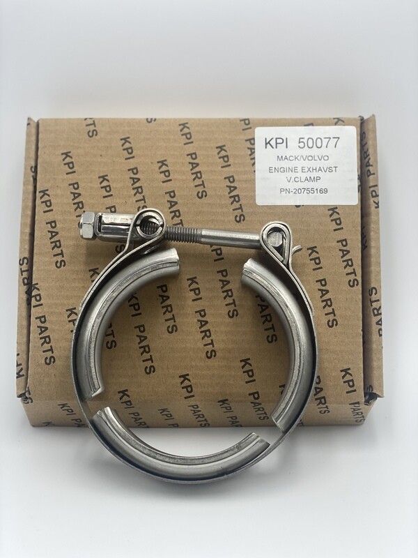 VOLVO D11 D13 20755169 EGR HOT PIPE V-CLAMP BAND  - KPI50077 (OEM# 20755169/90-0014)( Gasket-20841816 sold separately