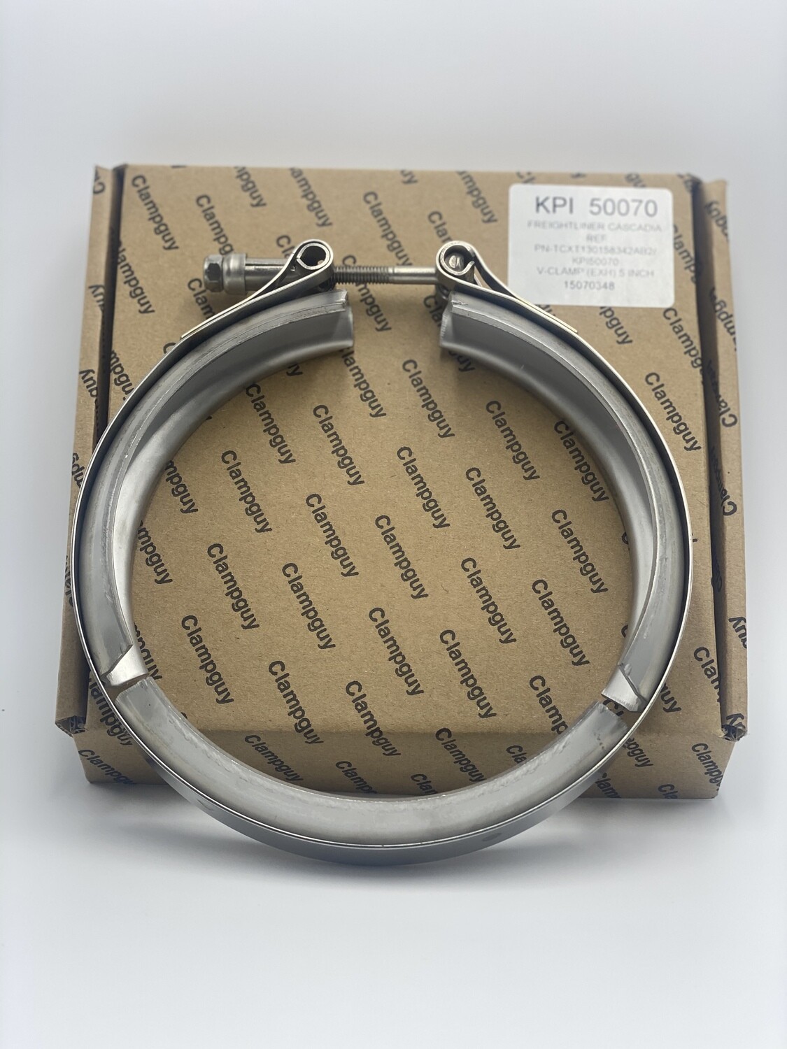 Freightliner 5 Inch Exh V Clamp - Kpi50070 (Oem# TCX-T130158342AB2P/A0009957702/A6809950502