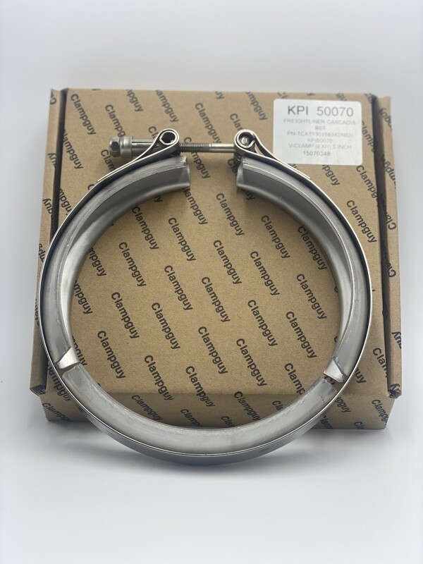 Freightliner 5 Inch Exh V Clamp - Kpi50070 (Oem# TCX-T130158342AB2P/A0009957702/A6809950502