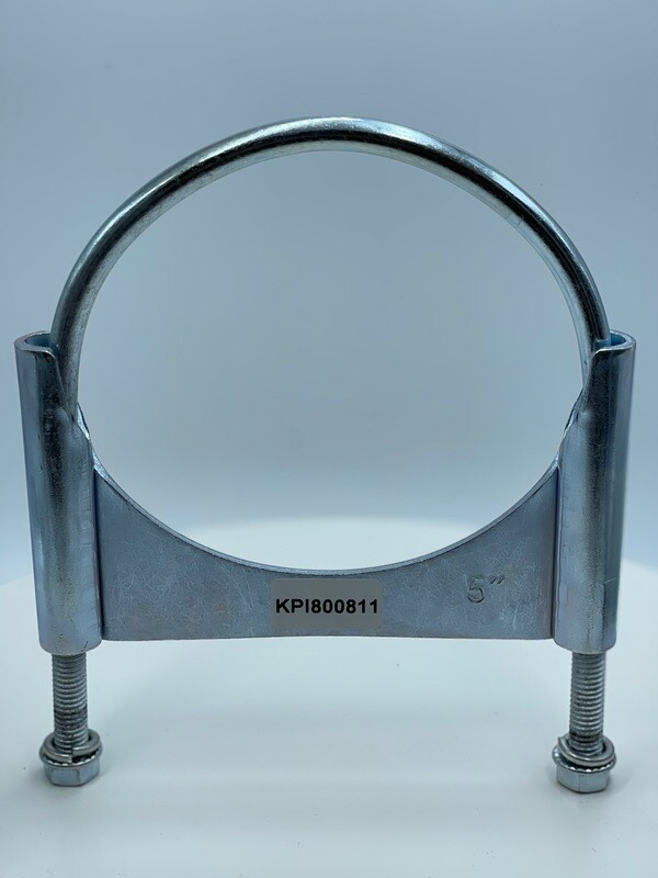 5 inch Saddle U Bolt Exhaust Clamp  ( GALVANIZED)