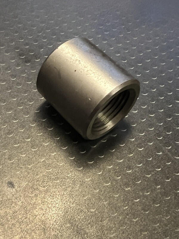 Nitrogen Nox / O2 Weld Bung - M18 X 1.50, 1" Od, 1" H Open Flare