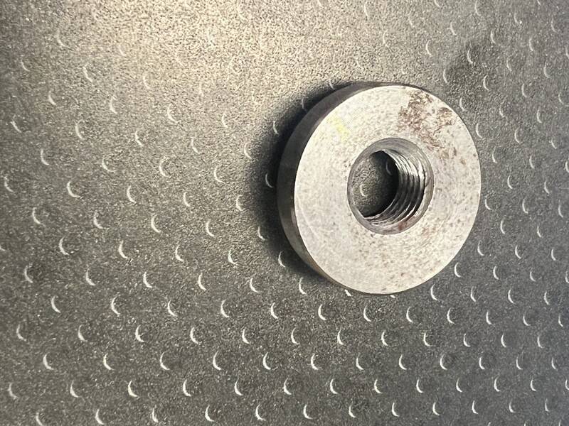Nitrogen Nox / O2 Weld Bung - M10 X 1.25, 1" Od, 5/16" H, Stepped ( Open Flare)