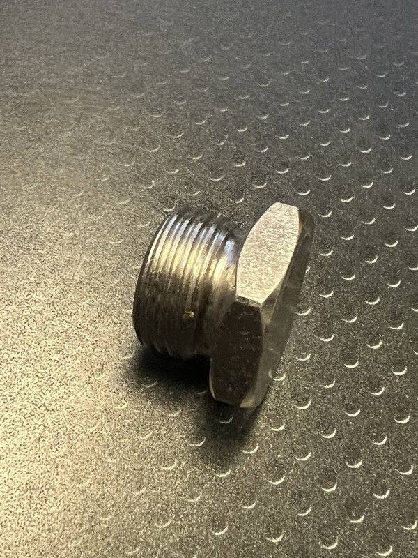 Nitrogen Nox / O2 Plug Weld Bung - M18 X 1.50, 1" Od, 21/32" H ( Open Flare)
