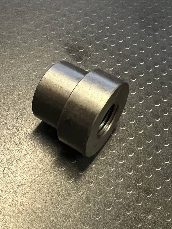 Weld Bung - M12 X 1.25, 1" OD, .846" H, Normal Flare Stepped