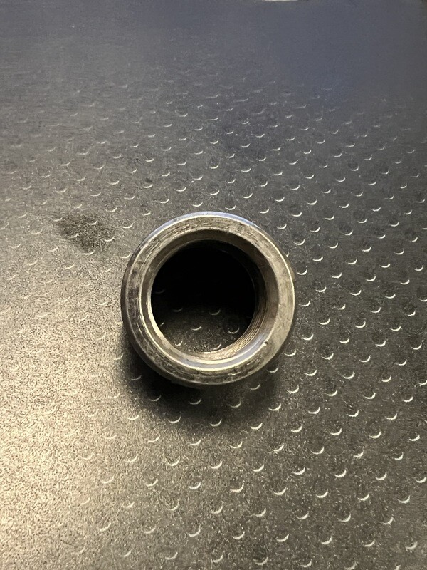 Nitrogen NOx / O2 Weld Bung - M18 X 1.50, 1" OD, 1" H, Angled