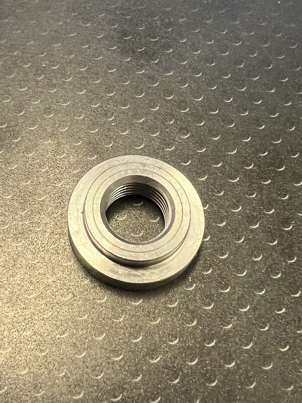 Nitrogen Nox / O2 Weld Bung - M12 X 1.25, 1 Nitrogen Nox / O2 Weld Bung - M12 X 1.25, 1" Od, 5/16" H, Stepped