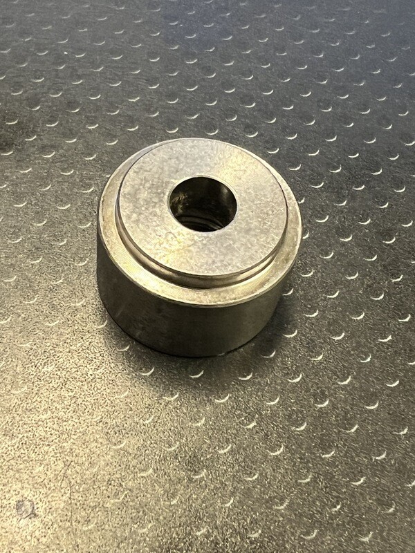 Weld Bung - M16 X 1.50, 1 Weld Bung - M16 X 1.50, 1" OD, .65" H, Reverse Flare Stepped