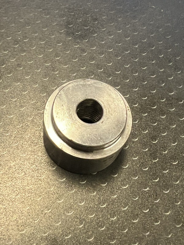 Weld Bung - M12 X 1.25, 1" OD, .71" H, Flat Flare Stepped