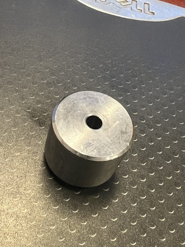 Weld Bung - M12 X 1.25, 1" OD, 7/8" H, Normal Flare