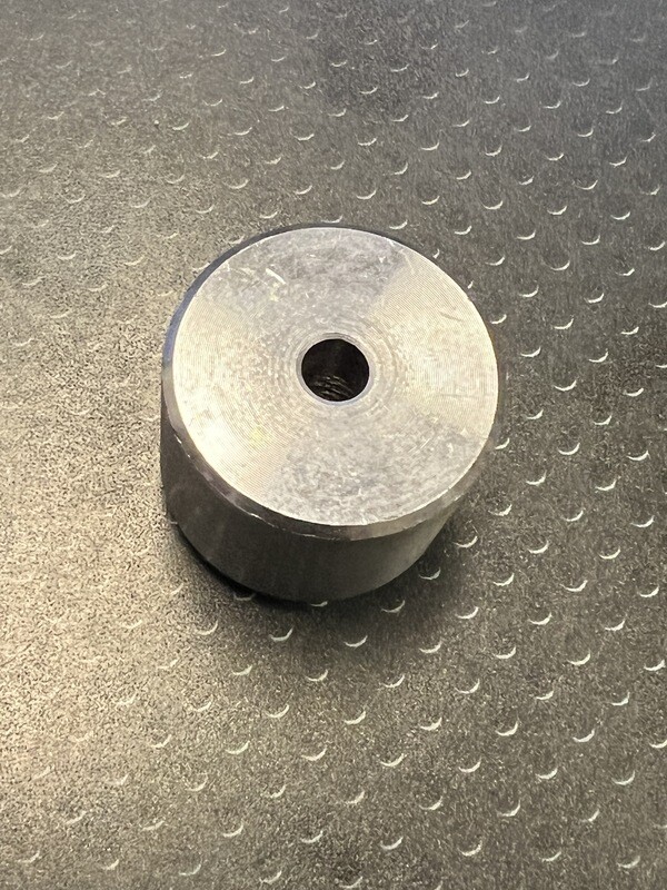 Weld Bung - M12 X 1.25, 1" OD, 7/8" H, Normal Flare Stepped