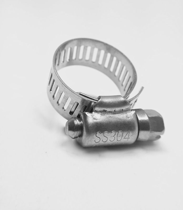 Hose Clamp SS 10MM-16MM SIZE 4 . 1/4"-5/8"- 10PCS
