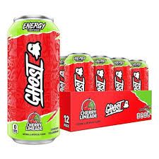 GHOST ENERGY, Color: CHERRY LIMEADE, Size: CAISSE (12X)