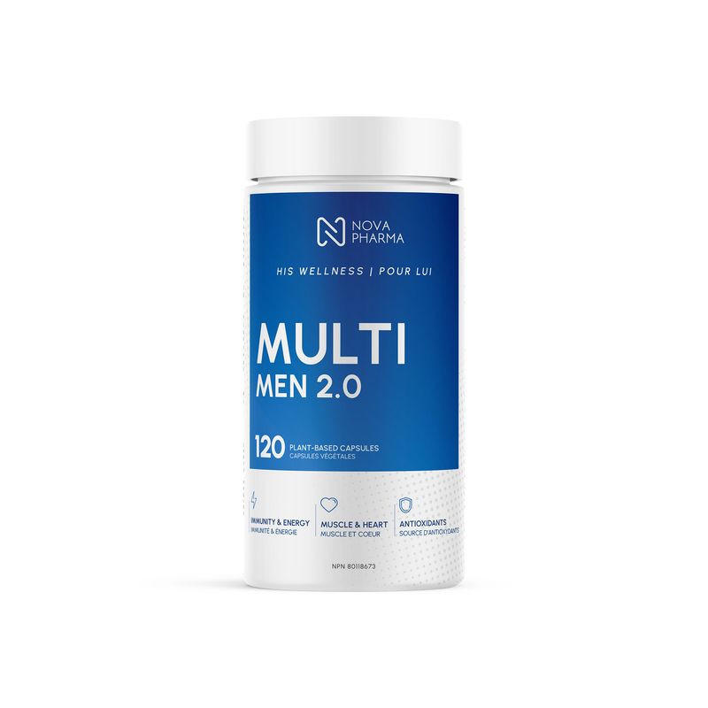 NOVA PHARMA MULTIHOMME 2.0 - MULTIVITAMINE POUR HOMME 120 CAPSULES
