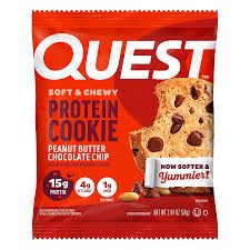 QUEST COOKIES 58G, Color: PEANUT BUTTER CHOCOLATE CHIP, Size: UNITÉ (1X)