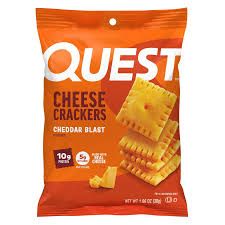 QUEST CHEESE CRACKERS  30G, Color: CHEDDAR BLAST, Size: UNITÉ (1X)