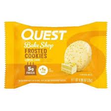 QUEST FROSTED COOKIE 25G, Color: LEMON CAKE, Size: UNITÉ (1X)