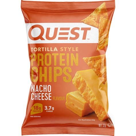 QUEST TORTILLA CHIPS 32G, Color: NACHOS CHEESE, Size: UNITÉ (1X)