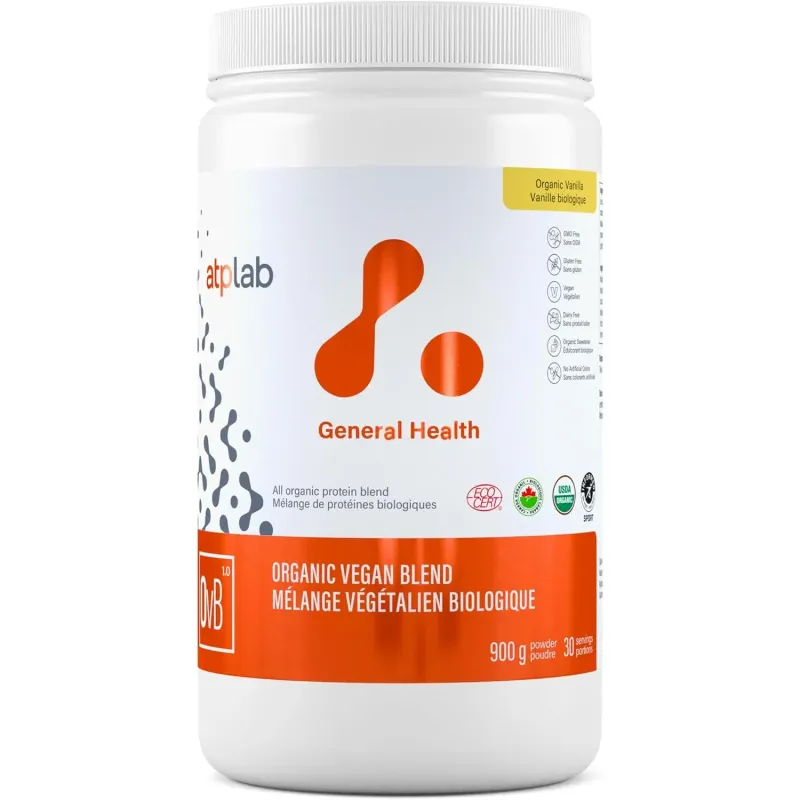 ATP LAB MÉLANGE VÉGÉTALIEN BIOLOGIQUE 900G