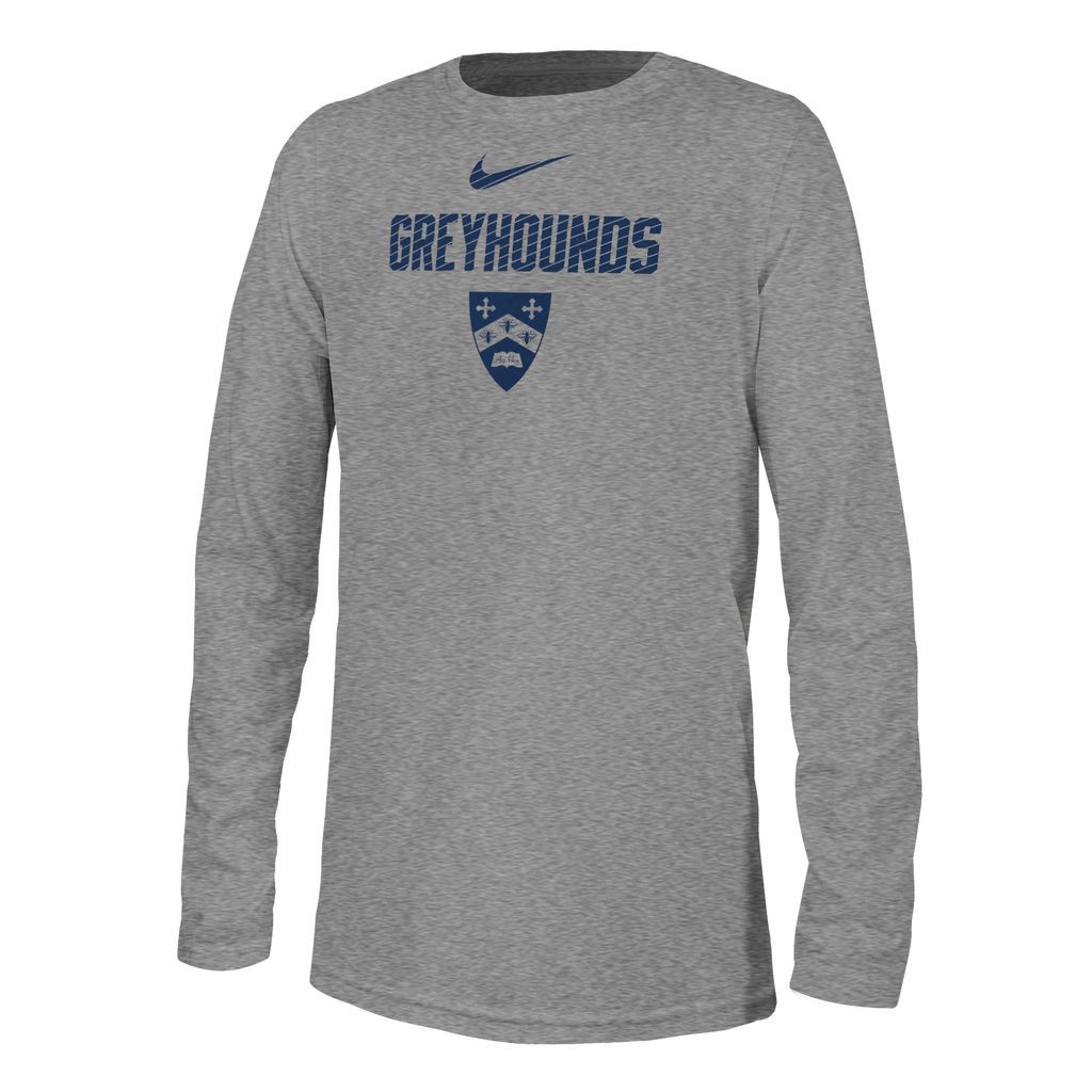 TSHIRT LS YTH NIKE GREY SHIELD