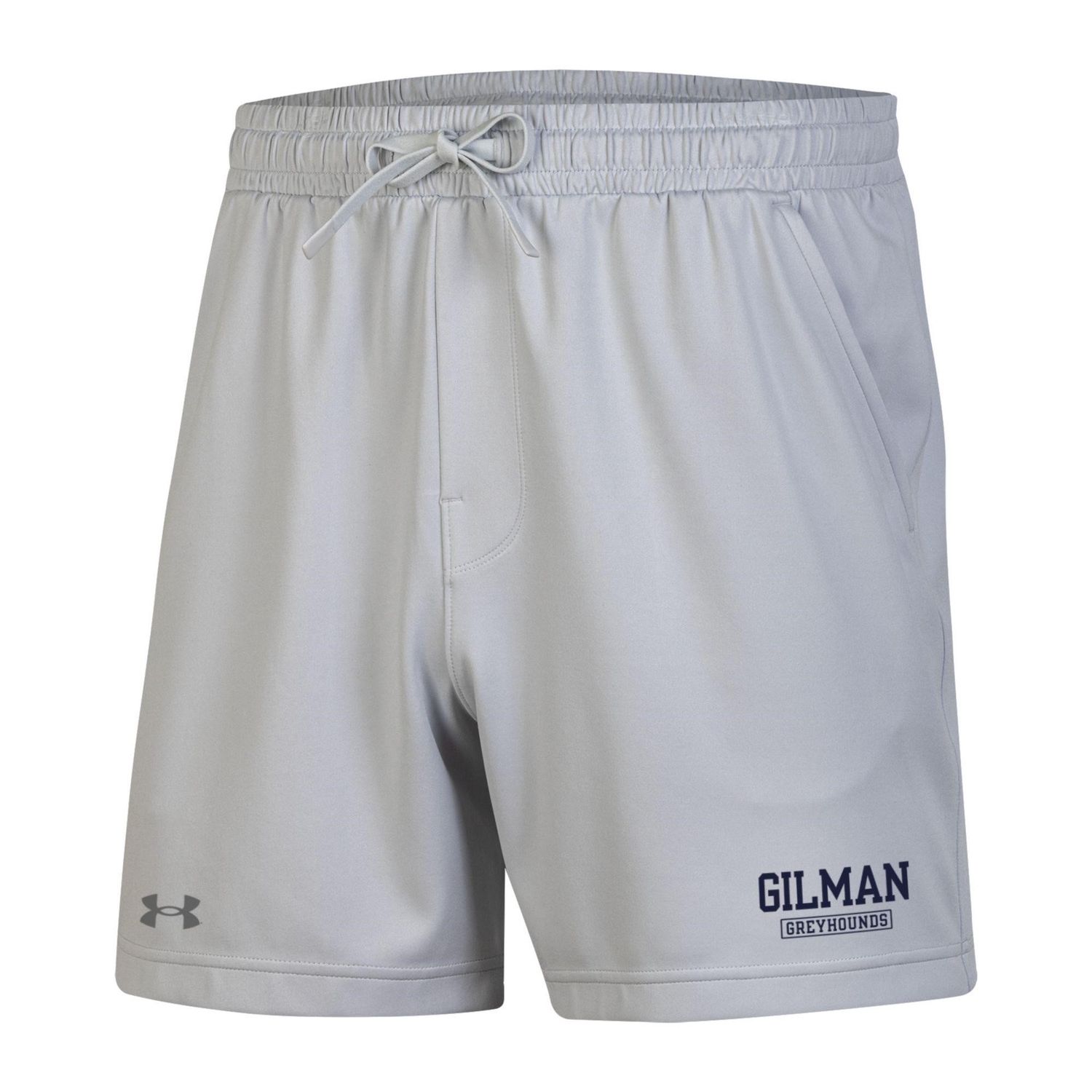 SHORTS MENS UA 5&quot; SILVER